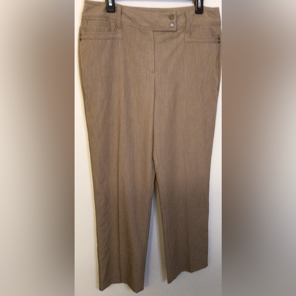 Larry Levine tan dress pants size 12 - Picture 3 of 5